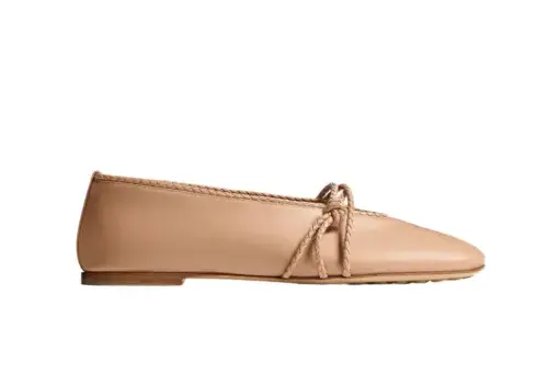 Bottega Veneta Rosa Mary-Jane Ballerina Cipria