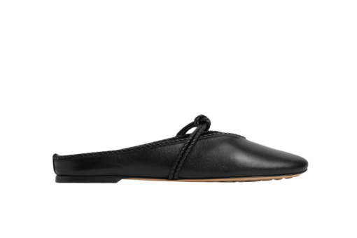 Bottega Veneta Rosa Low Mary-Jane Ballerina Black