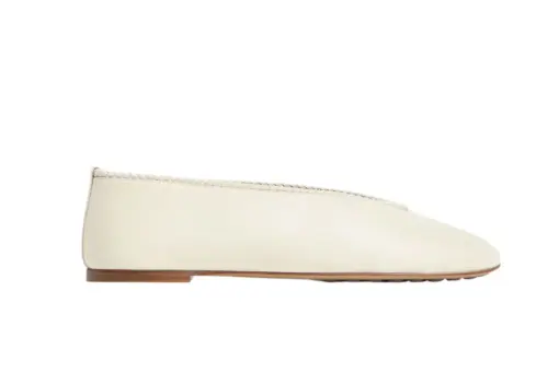 Bottega Veneta Rosa Ballerina Sea Salt