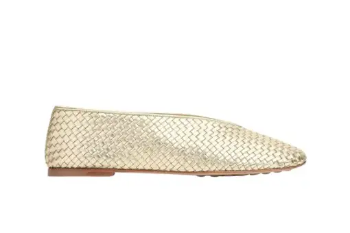 Bottega Veneta Rosa Ballerina Platinum
