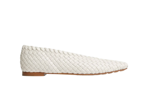 Bottega Veneta Sofia Ballerina White