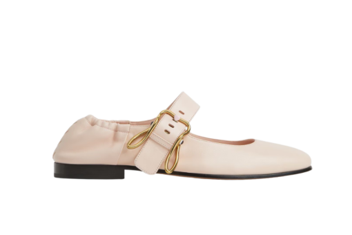 Bottega Veneta Astaire Mary-Jane Ballerina New Cameo