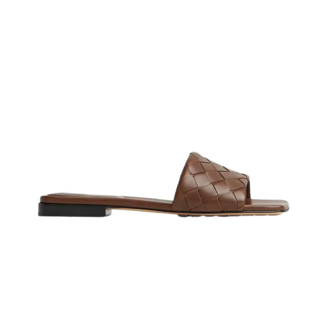 Bottega Veneta Parco Flat Mule Dark Leather 2026 | Drip Kickz Bottega Veneta Parco Flat Mule Dark Leather