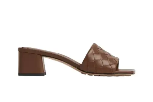 Bottega Veneta Parco Mule Dark Leather