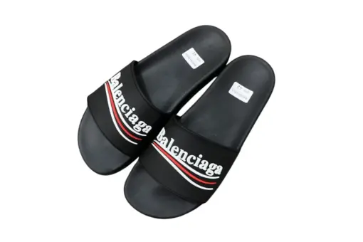 Balenciaga Slipper Black With Motif