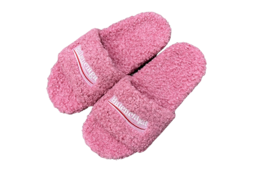 Balenciaga Slipper Furry Pink