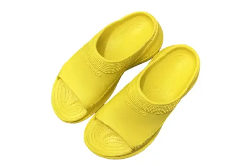 Yellow Slides Balenciaga x Crocs Pool Slide Sandal