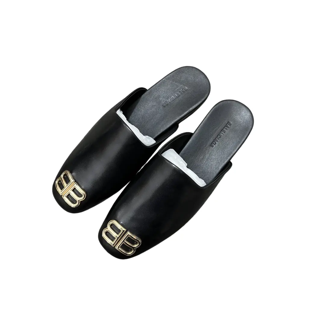 Balenciaga Cosy BB Leather Mules Black 2026 | Drip Kickz Balenciaga Cosy BB Leather Mules Black
