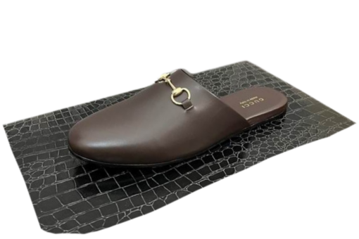Supreme Classic Horsebit Lather Dark Brown Slipper
