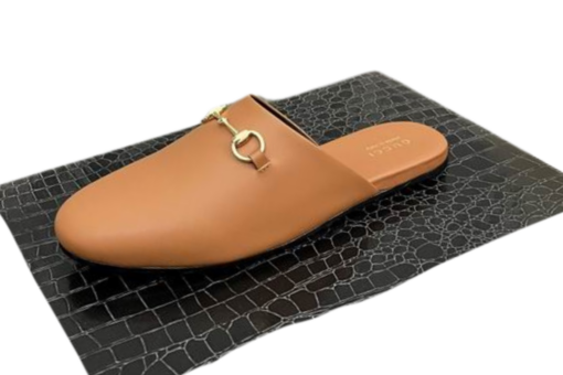 Supreme Classic Horsebit Lather Caramel Slipper
