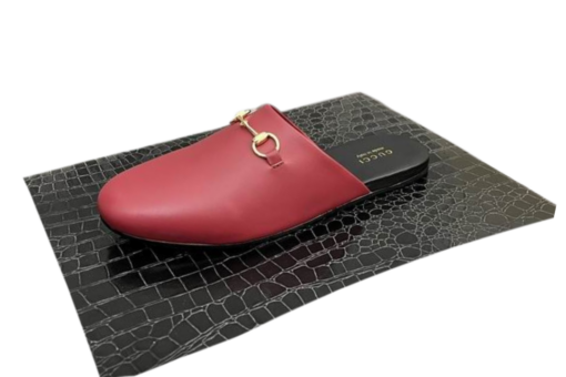 Supreme Classic Horsebit Lather Maroon Slipper