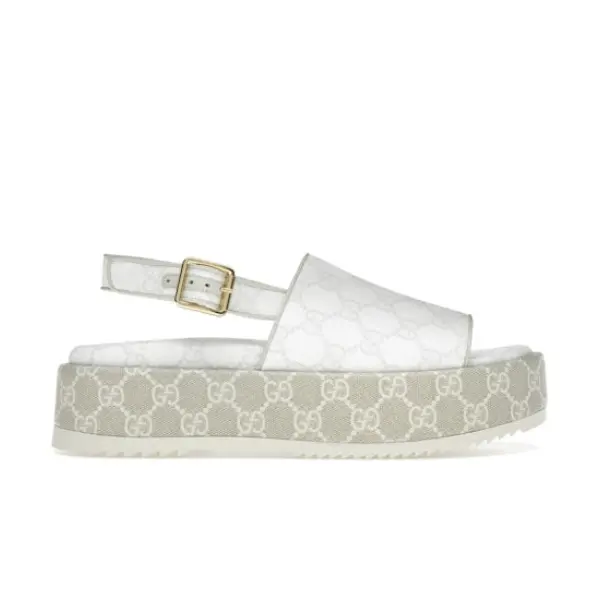 Platform Sandal White Beige 2026 | Drip Kickz Platform Sandal White Beige