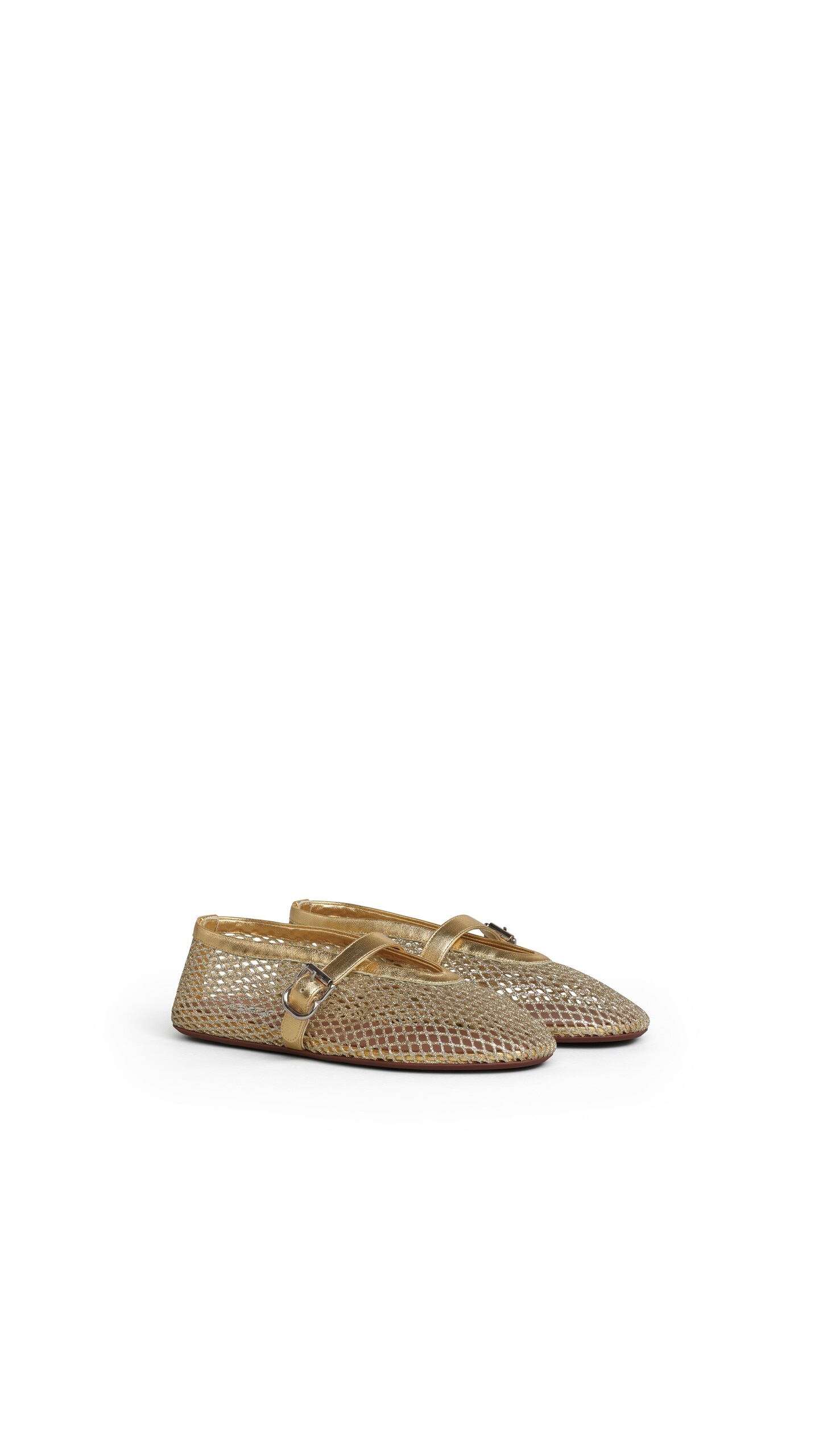 Alaïa Ballet Flats Laminated Fishnet Platinum 2026 | Drip Kickz Alaïa Ballet Flats Laminated Fishnet Platinum - Image 2