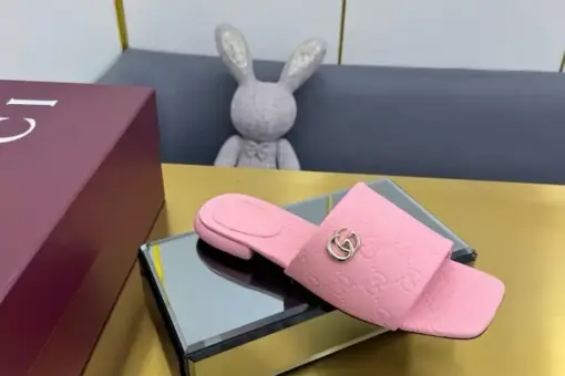 Double G Slide Sandals Pink