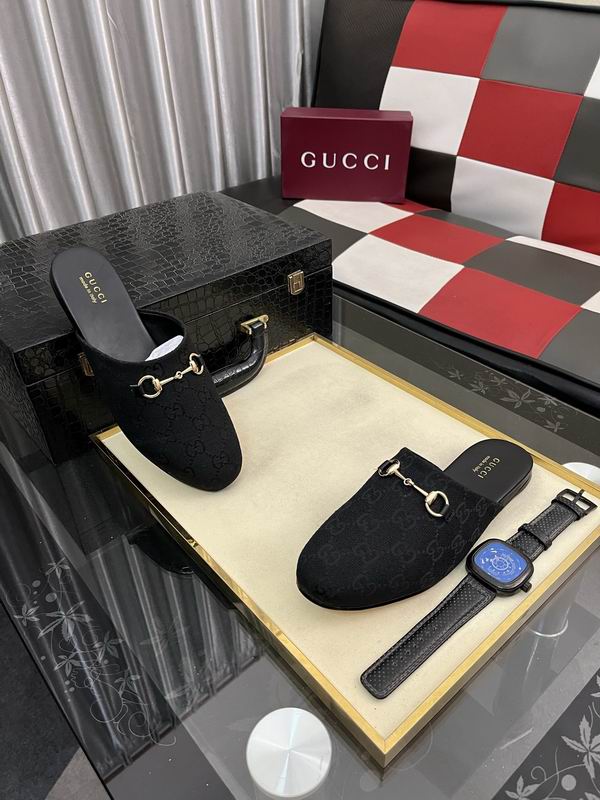 Supreme Motif And Classic Horsebit Black Slipper 2026 | Drip Kickz Supreme Motif And Classic Horsebit Black Slipper - Image 2