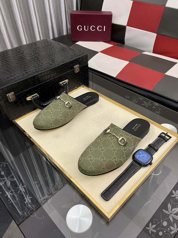 Supreme Motif And Classic Horsebit Khaki Slipper 2026 | Drip Kickz Supreme Motif And Classic Horsebit Khaki Slipper - Image 3