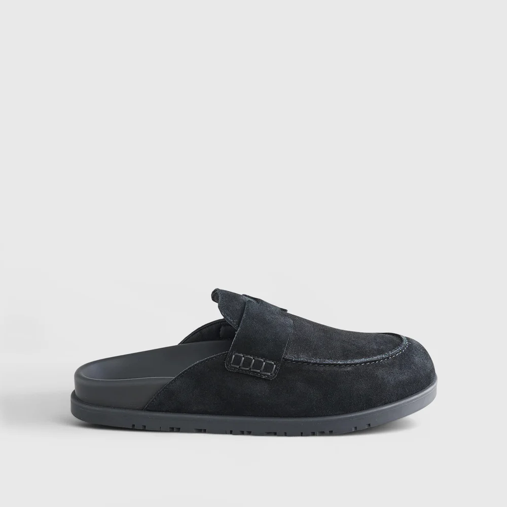 Hermès Go Mule Black Suede Calfskin 2026 | Drip Kickz Hermès Go Mule Black Suede Calfskin
