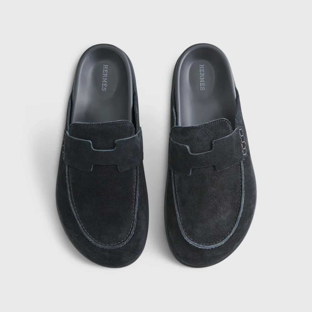 Hermès Go Mule Black Suede Calfskin 2026 | Drip Kickz Hermès Go Mule Black Suede Calfskin - Image 2