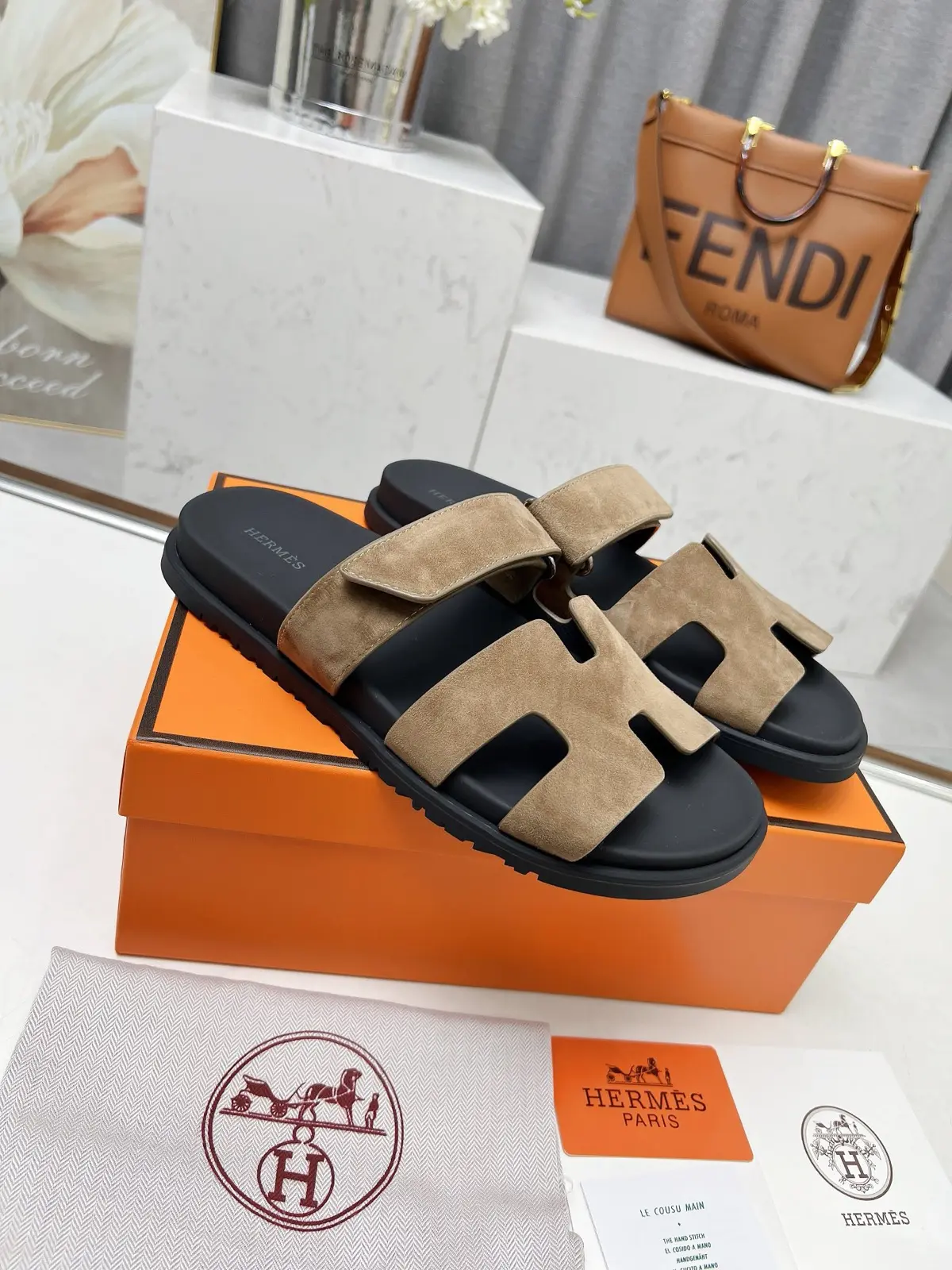 Hermes Chypre Sandal Brown 2026 | Drip Kickz Hermes Chypre Sandal Brown - Image 2