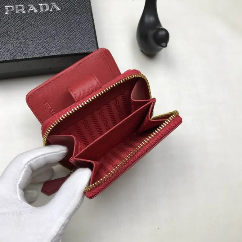 Prada Saffiano Bi-fold Wallet Red Leather 2026 | Drip Kickz Prada Saffiano Bi-fold Wallet Red Leather - Image 3