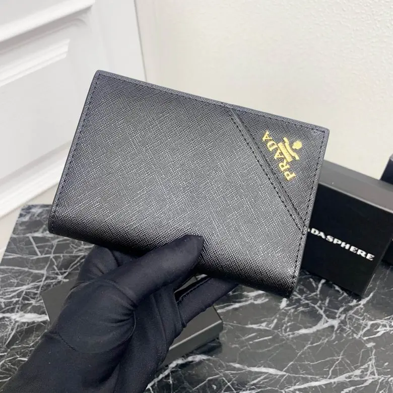 Prada Saffiano Leather Wallet 10cm Black 2026 | Drip Kickz Prada Saffiano Leather Wallet 10cm Black
