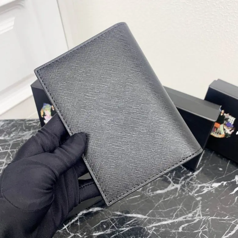 Prada Saffiano Leather Wallet 10cm Black 2026 | Drip Kickz Prada Saffiano Leather Wallet 10cm Black - Image 3