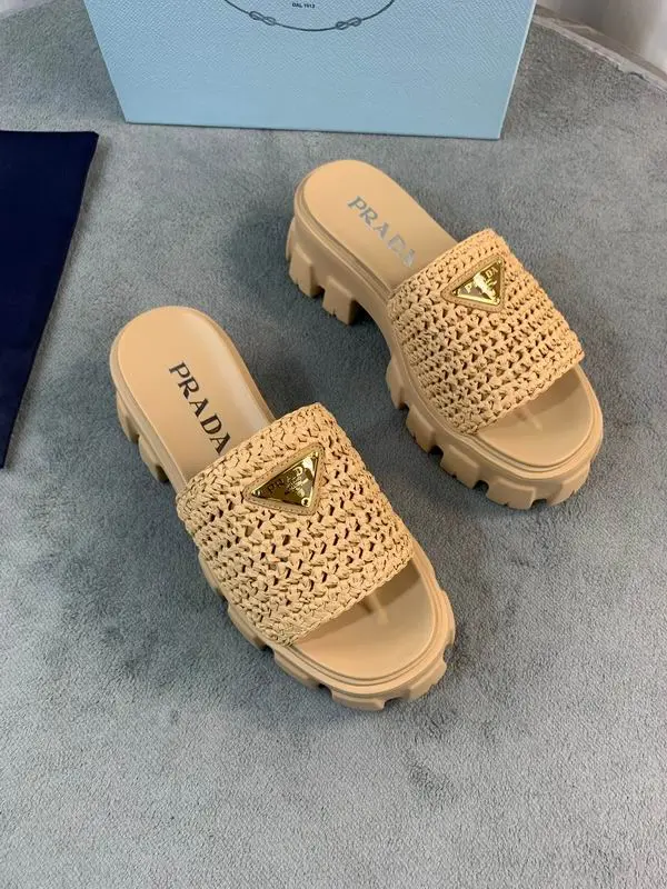 Prada Slipper Beige 2026 | Drip Kickz Prada Slipper Beige