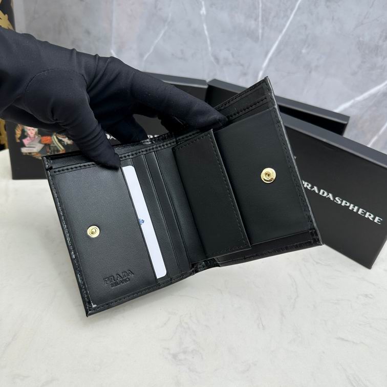 Prada Diamond Quilted Compact Wallet Black 2026 | Drip Kickz Prada Diamond Quilted Compact Wallet Black