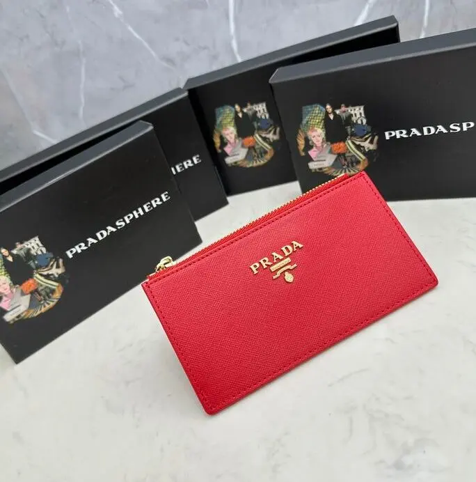 Prada Blue Bi-Fold Zip Wallet Red 2026 | Drip Kickz Prada Blue Bi-Fold Zip Wallet Red