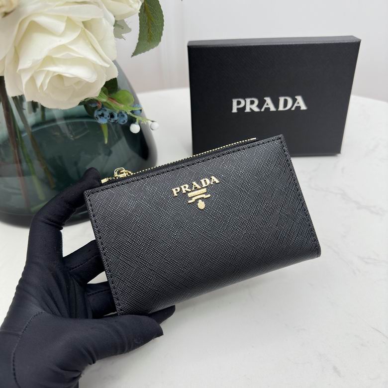 Prada Small Saffiano Leather Wallet in Black 2026 | Drip Kickz Prada Small Saffiano Leather Wallet in Black
