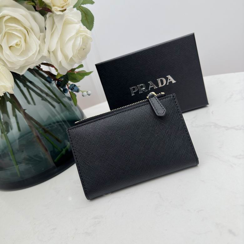 Prada Small Saffiano Leather Wallet in Black 2026 | Drip Kickz Prada Small Saffiano Leather Wallet in Black - Image 3