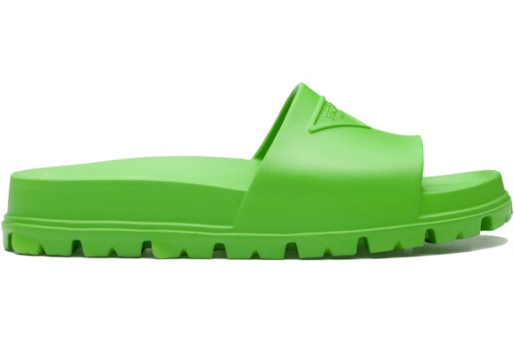 Prada Rubber Slides Apple Green (Men’s) 2026 | Drip Kickz Prada Rubber Slides Apple Green (Men’s)