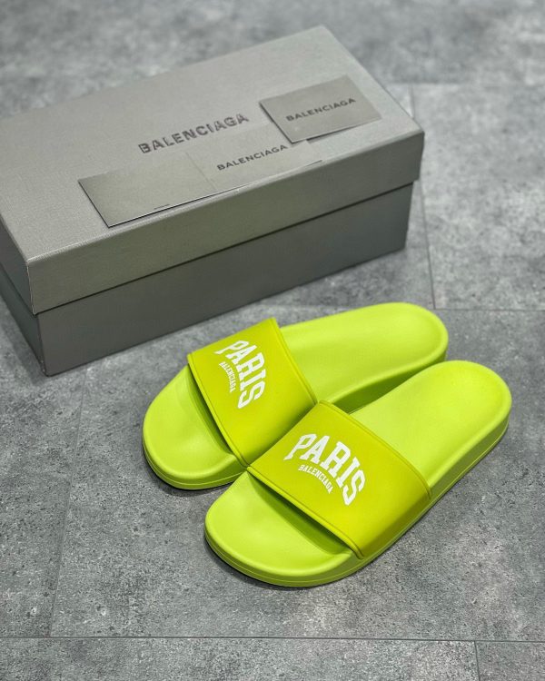 Balenciaga Pool Slide Neon Green 2026 | Drip Kickz Balenciaga Pool Slide Neon Green