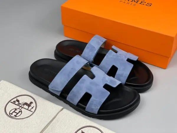 Hermes Chypre Sandal Black/Blue 2026 | Drip Kickz Hermes Chypre Sandal Black/Blue