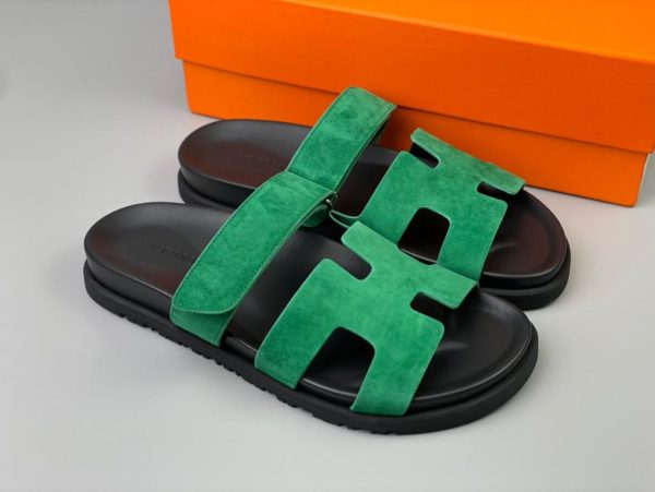 Hermes Chypre Sandal Green/Black 2026 | Drip Kickz Hermes Chypre Sandal Green/Black