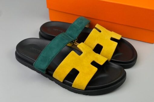 Hermes Chypre Sandal Green/Yellow/Black