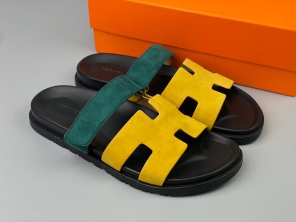 Hermes Chypre Sandal Green/Yellow/Black 2026 | Drip Kickz Hermes Chypre Sandal Green/Yellow/Black