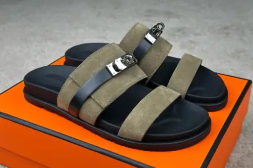 Hermes Jackson Sandals Green
