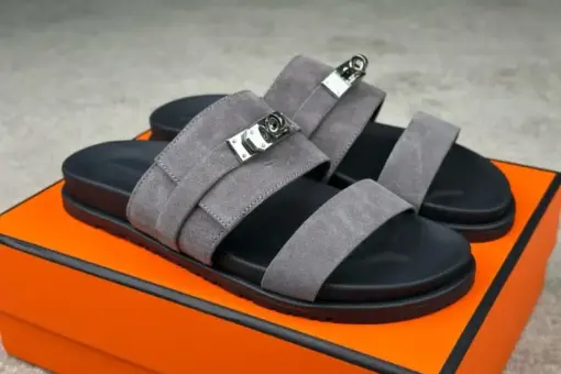 Hermes Jackson Sandals Grey