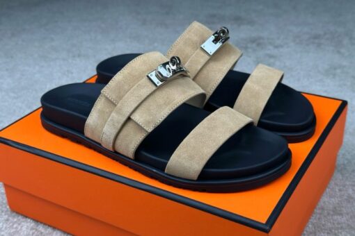 Hermes Jackson Sandals Sand Beige