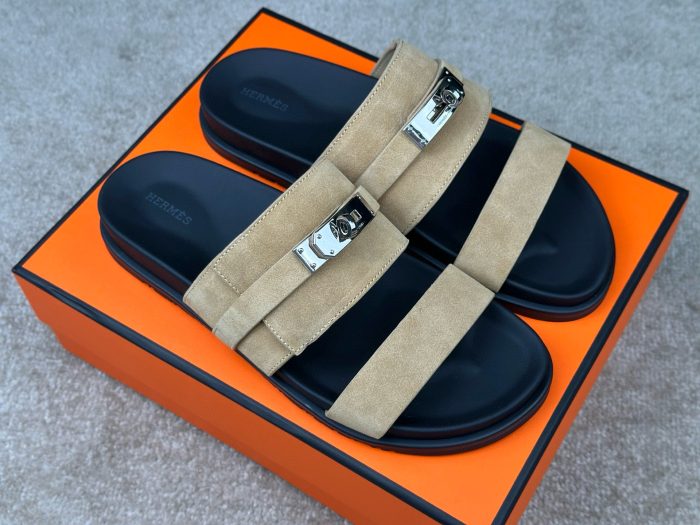 Hermes Jackson Sandals Sand Beige 2026 | Drip Kickz Hermes Jackson Sandals Sand Beige - Image 3