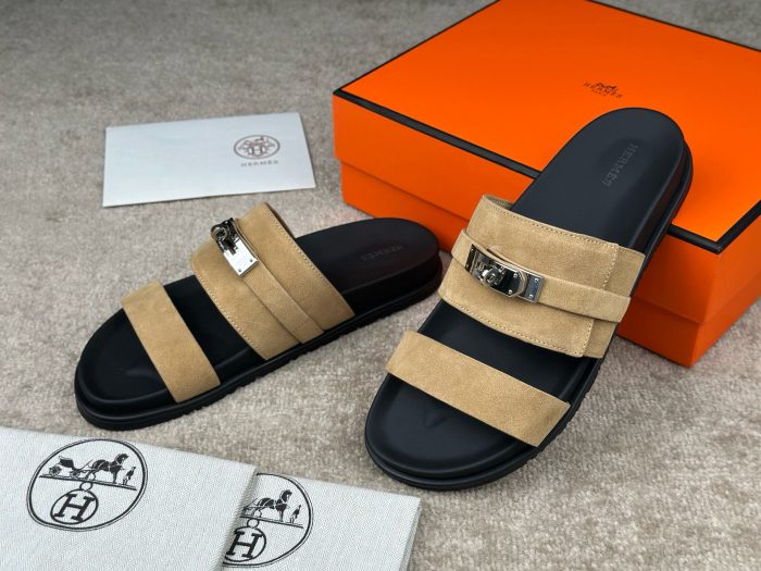 Hermes Jackson Sandals Sand Beige 2026 | Drip Kickz Hermes Jackson Sandals Sand Beige - Image 2