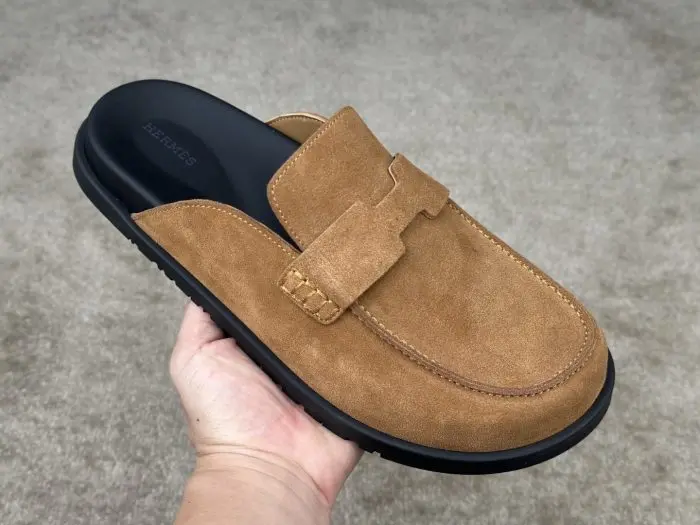 Hermes Mule Slipper Brown Leather 2026 | Drip Kickz Hermes Mule Slipper Brown Leather - Image 2