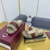 slide sandal beige with web
