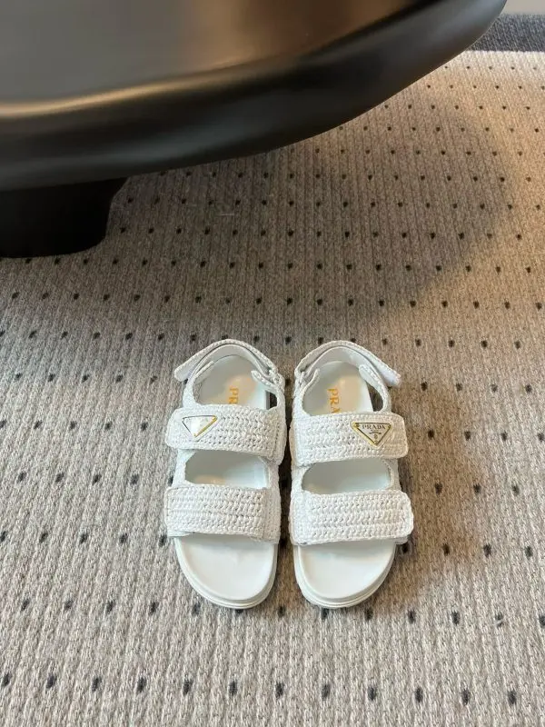 Prada Sandals White 2026 | Drip Kickz Prada Sandals White