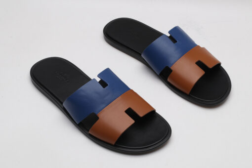 Hermès Izmir Sandal Duo Tone Blue Brown