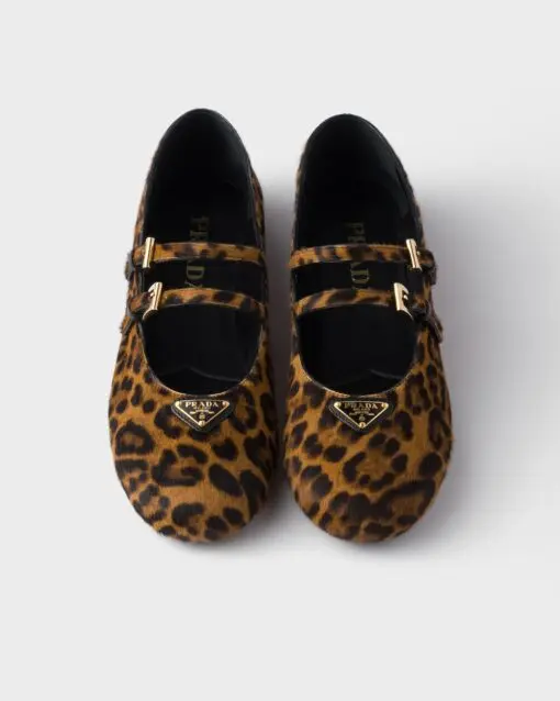Prada Printed leather ballerinas Honey 2026 | Drip Kickz Prada Printed leather ballerinas Honey - Image 2
