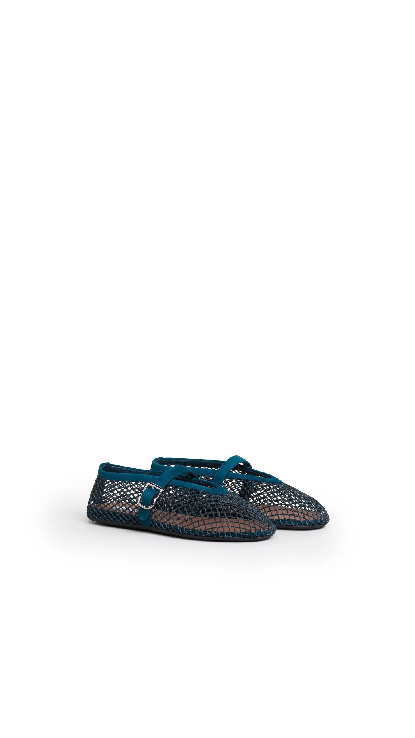 Alaïa Ballet Flats Fishnet Suede Peacock Blue 2026 | Drip Kickz Alaïa Ballet Flats Fishnet Suede Peacock Blue - Image 2