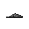 Alaïa Flat Mules Fishnet Black