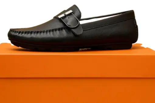Hermès Irving Loafers Black Calfskin Leather